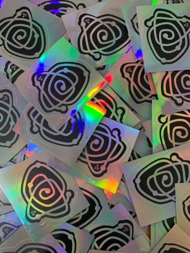Sticker Holográfico 3x3cm | Proteção UV