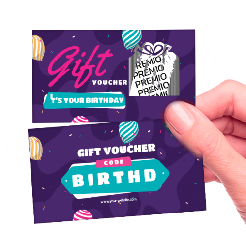 Raspadinha Personalizada 9x5cm