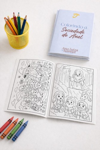 Livro para Colorir Personalizado A5 | 12 Páginas