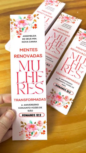 Marcador de Página | 4x0 Impressão Apenas Frente