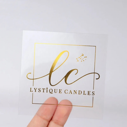 Etiqueta Quadrada Hot Stamping - 5x5cm