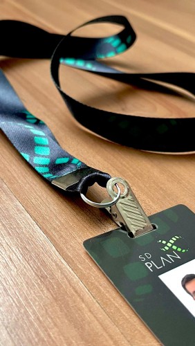 Cordão para Crachá Credencial | Presilha Jacaré ou Mosquetão