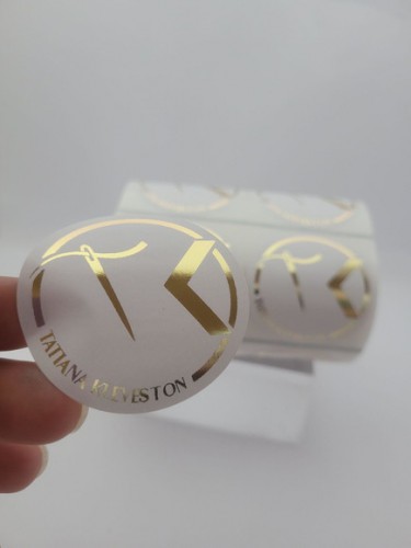 Etiqueta Hot Stamping 4x4cm | Vinil Branco
