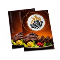 Cardápio Plastificado A4 | 4x4 Impressão Frente e Verso