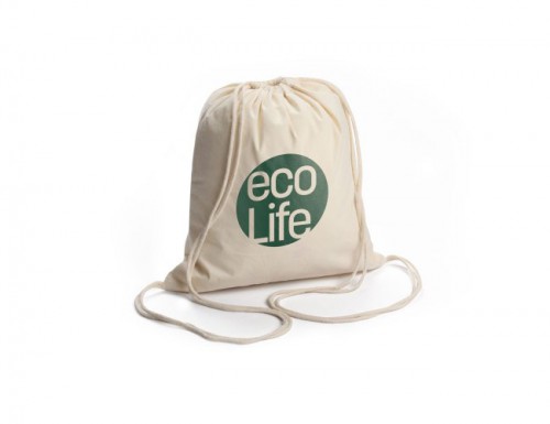 Mochila Personalizada em Algodão Cru | 29x35cm | 1x0