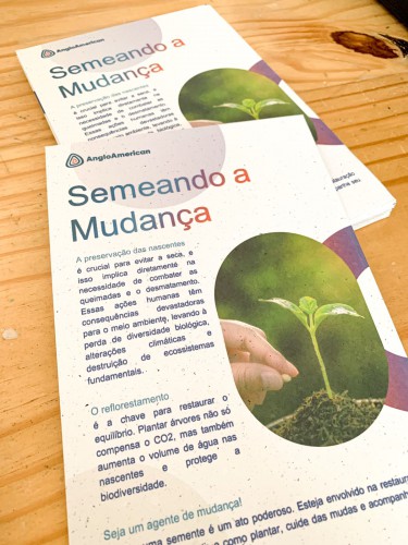 Cartaz A4 em Papel Semente | 4x0 Impressão Apenas Frente
