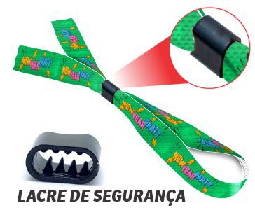 Pulseira VIP para Eventos com Lacre | 4x0