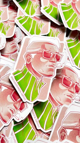 Sticker Vinil Premium | Impressão  UV | Corte Especial + Laminação Fosca