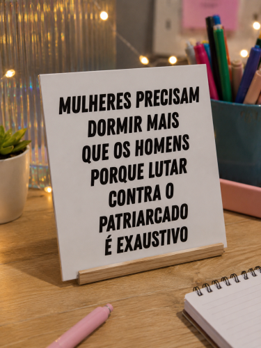 Quadro Decorativo Feminista
