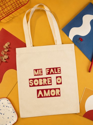 Ecobag Me Fale Sobre o Amor | Coleção Arte e Verbo